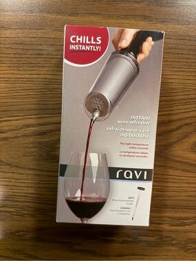Ravi Instant Wine Refresher — Silver Wine Chiller